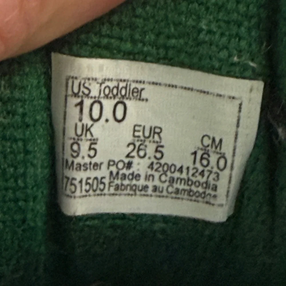 Vans Ward Low Top Kids Sneakers Green Pink Suede Canvas Skate‎ Shoes Toddler 10